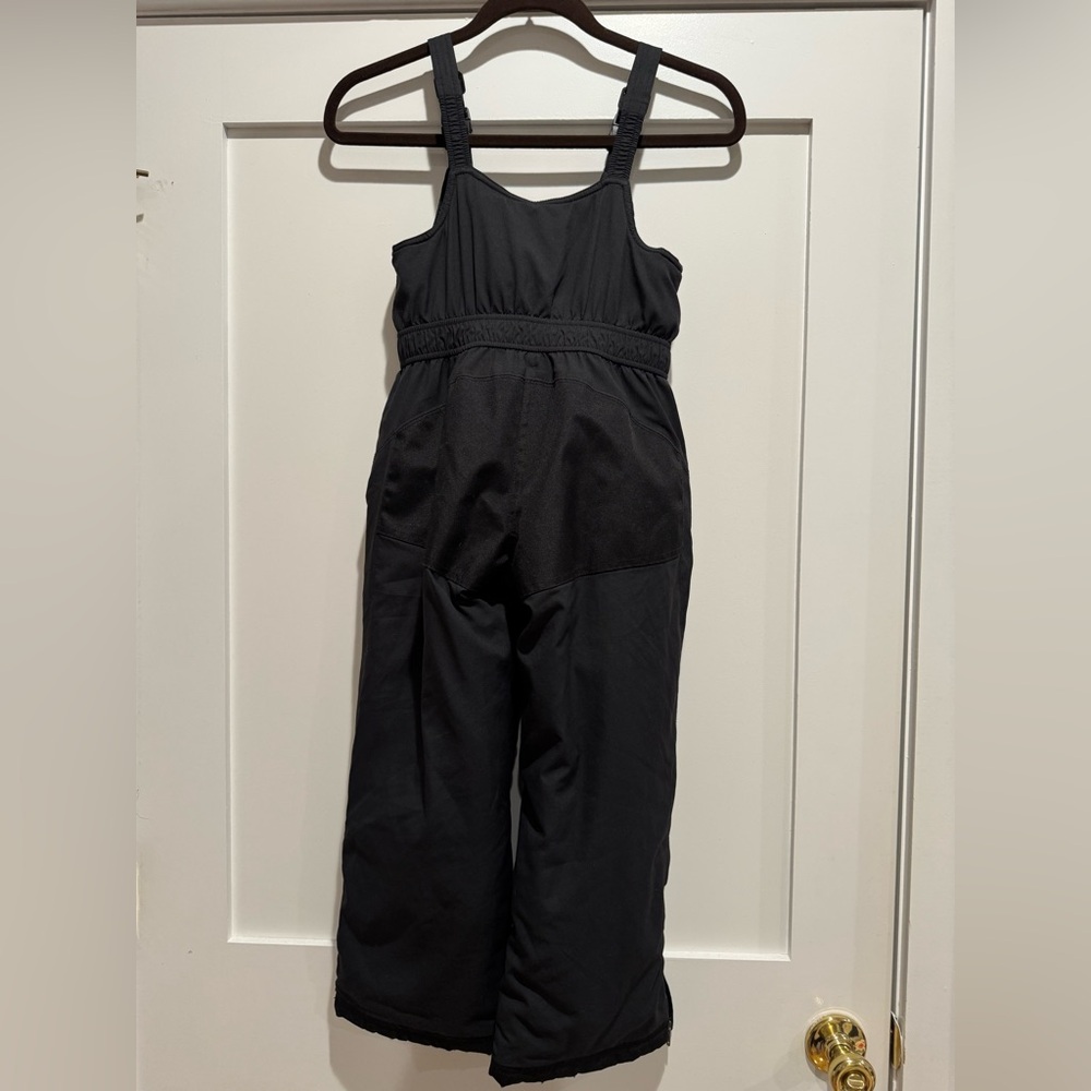 LL BEAN kid’s Insulated Snow Bib Pants. Size 6x-7. Black color. - Picture 5 of 7